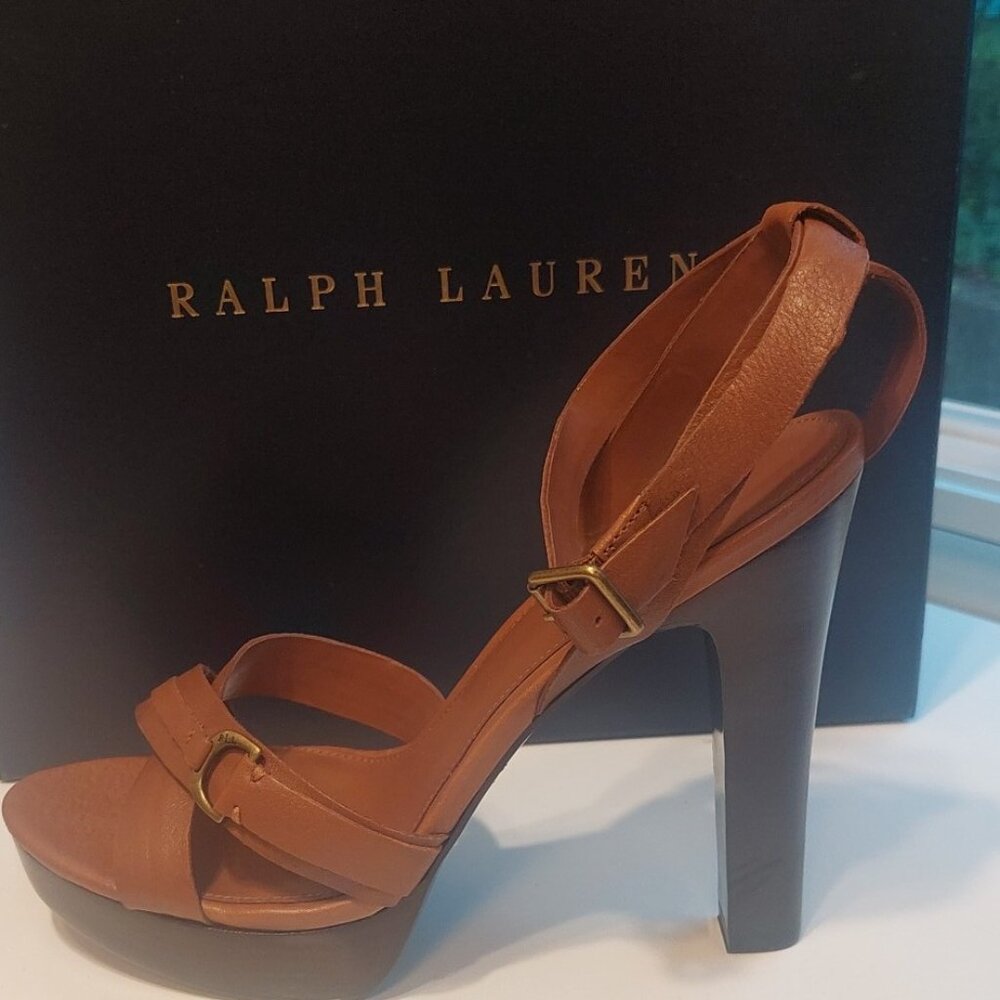 Ralph Lauren platform heels